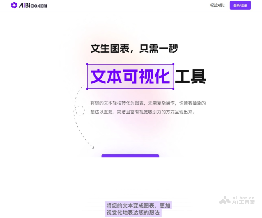 AiBiao - AI文生图表工具，支持生成柱状图、折线图、饼图等 Logo