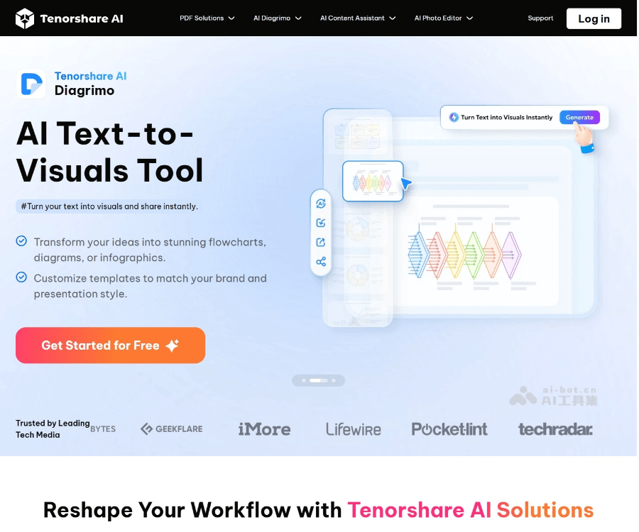 Diagrimo - Tenorshare AI推出的AI图表生成工具 Logo