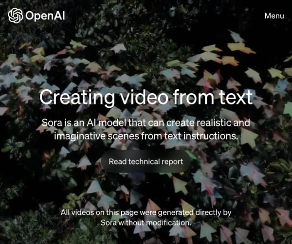 Sora - OpenAI推出的AI文本到视频生成模型 Logo